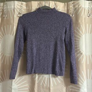Great purple and grey mock turtleneck